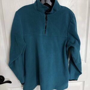 Vintage JCPenney Olympics Teal Half Zip Fleece Sweatshirt